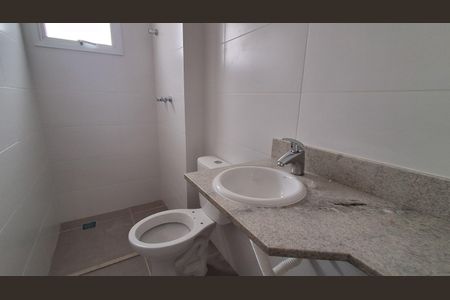 Banheiro Social  de apartamento à venda com 3 quartos, 86m² em Barcelona, São Caetano do Sul