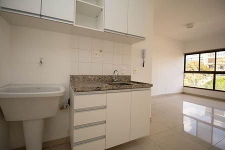 Studio para alugar com 32m², 1 quarto e 1 vaga Studio para alugar com 32m², 1 quarto e 1 vagaCozinha e Área de Serviço