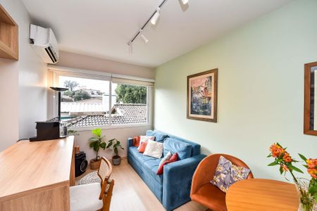 Sala de apartamento à venda com 1 quarto, 48m² em Vila Ipiranga, Porto Alegre