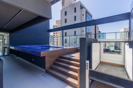 Área comum - Piscina de kitnet/studio para alugar com 1 quarto, 25m² em Jardim Paulista, São Paulo