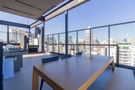 Área comum - Terraço de kitnet/studio para alugar com 1 quarto, 25m² em Jardim Paulista, São Paulo