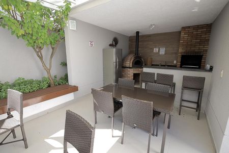 Área comum - Churrasqueira de apartamento para alugar com 3 quartos, 77m² em Vila Scarpelli, Santo André