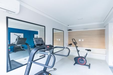 Área comum - Academia de apartamento para alugar com 1 quarto, 28m² em Jardim Itacolomi, São Paulo