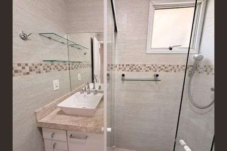Banheiro da Suíte de apartamento à venda com 3 quartos, 90m² em Jardim Messina, Jundiaí