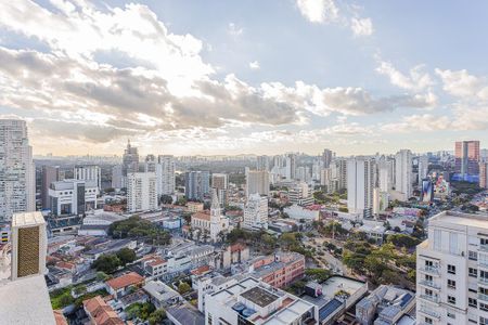 Vista da Varanda de apartamento à venda com 1 quarto, 26m² em Pinheiros, São Paulo