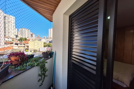 Sacada da suíte  de apartamento para alugar com 4 quartos, 154m² em Jardim Bela Vista, Santo André