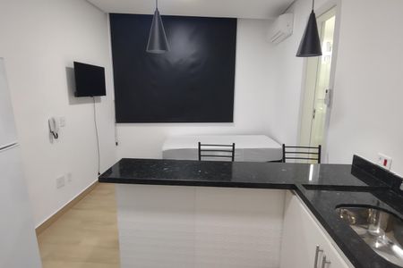 Cozinha de kitnet/studio para alugar com 1 quarto, 20m² em Centro, São Caetano do Sul