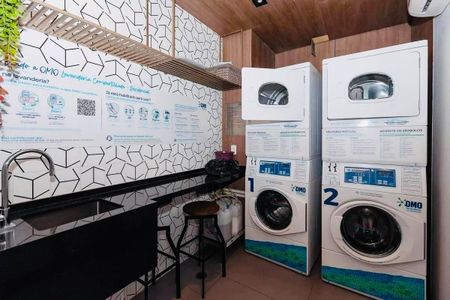 Studio para alugar com 25m², 1 quarto e sem vaga Studio para alugar com 25m², 1 quarto e sem vagaLavanderia
