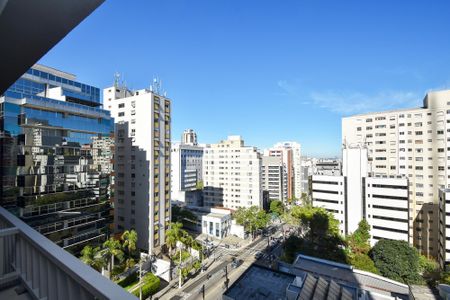 vista varanda quarto de kitnet/studio para alugar com 1 quarto, 25m² em Jardim Paulista, São Paulo