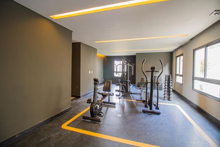 Apartamento para alugar com 28m², 1 quarto e sem vaga Apartamento para alugar com 28m², 1 quarto e sem vagaÁrea comum - Academia