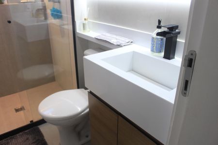 Banheiro da Suíte de apartamento à venda com 3 quartos, 83m² em Mauá, São Caetano do Sul