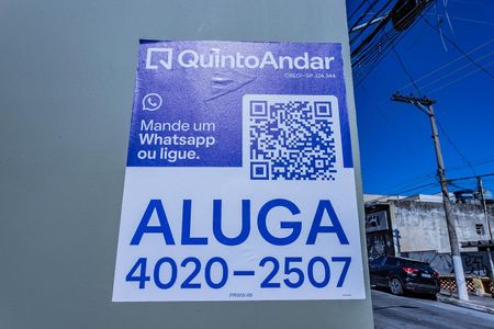 Placa de apartamento para alugar com 1 quarto, 45m² em Vila Mangalot, São Paulo