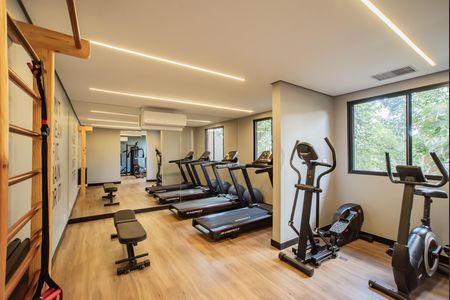 Apartamento para alugar com 34m², 2 quartos e sem vaga Apartamento para alugar com 34m², 2 quartos e sem vagaÁrea comum - Academia