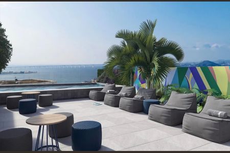 Área comum - Piscina de apartamento para alugar com 1 quarto, 33m² em Centro, Rio de Janeiro
