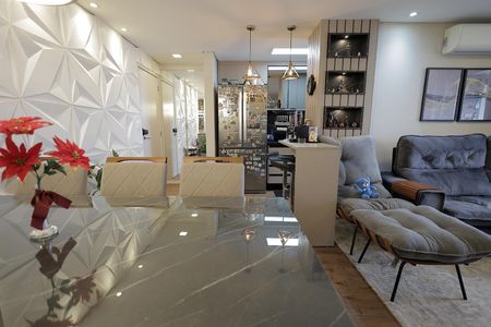 Sala de apartamento para alugar com 3 quartos, 83m² em Vila Valparaíso, Santo André