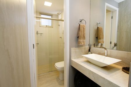 Apartamento à venda com 80m², 2 quartos e 2 vagasBanheiro Social