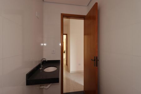 Banheiro da Suíte de apartamento à venda com 2 quartos, 149m² em Vila Curuçá, Santo André