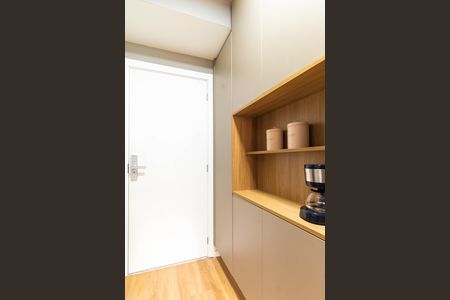Cozinha de apartamento para alugar com 1 quarto, 28m² em Paraíso, São Paulo