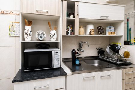 Cozinha de kitnet/studio à venda com 1 quarto, 40m² em Centro Histórico, Porto Alegre