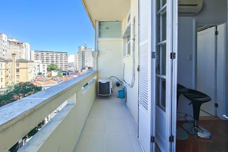 Varanda  de apartamento para alugar com 1 quarto, 38m² em Lapa, Rio de Janeiro