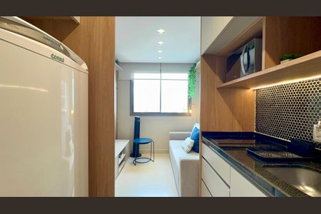 Studio para alugar com 25m², 1 quarto e sem vaga Studio para alugar com 25m², 1 quarto e sem vagaCozinha