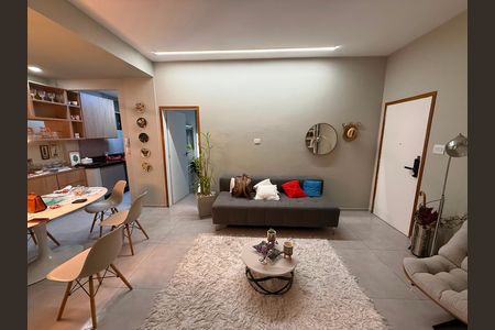 sala de apartamento para alugar com 2 quartos, 70m² em Barro Preto, Belo Horizonte