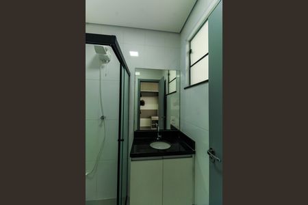 Banheiro de kitnet/studio para alugar com 1 quarto, 19m² em Vila Regente Feijó, São Paulo