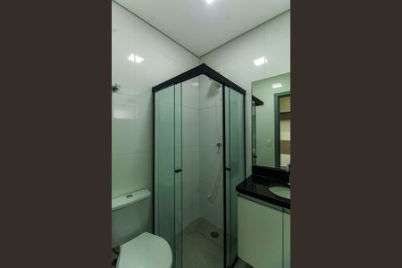 Banheiro de kitnet/studio para alugar com 1 quarto, 19m² em Vila Regente Feijó, São Paulo