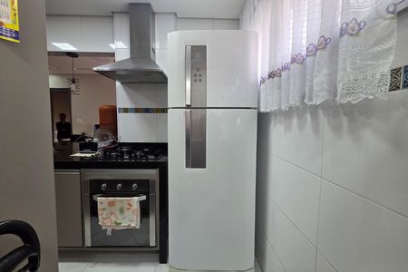 Cozinha de apartamento para alugar com 1 quarto, 48m² em Vila Caiçara, Praia Grande