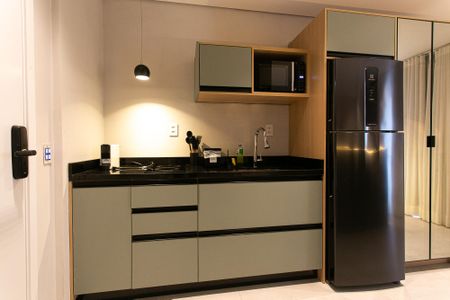 Cozinha de kitnet/studio à venda com 1 quarto, 31m² em Vila Gomes Cardim, São Paulo