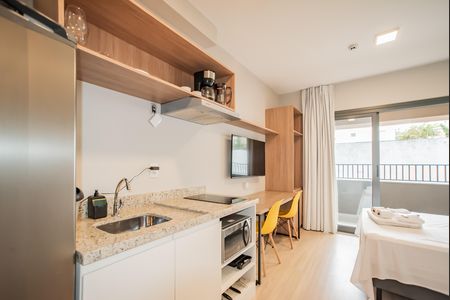 Studio para alugar com 26m², 1 quarto e sem vaga Studio para alugar com 26m², 1 quarto e sem vagaCozinha