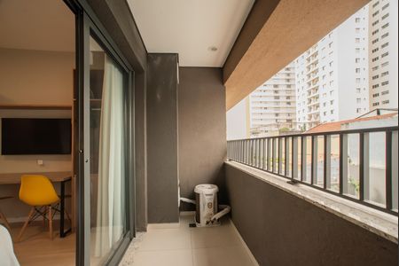 Varanda de kitnet/studio para alugar com 1 quarto, 26m² em Vila Clementino, São Paulo