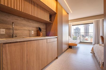 Studio de kitnet/studio para alugar com 1 quarto, 27m² em Cerqueira César, São Paulo