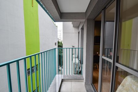 Varanda de kitnet/studio para alugar com 1 quarto, 25m² em Liberdade, São Paulo