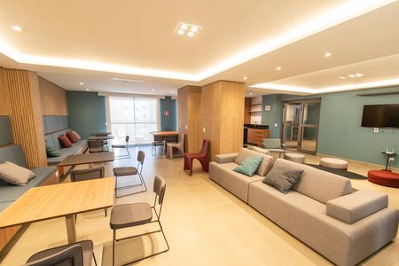 Studio para alugar com 25m², 1 quarto e sem vaga Studio para alugar com 25m², 1 quarto e sem vagaÁrea comum - Salão de festas