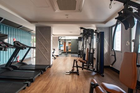 Área comum - Academia de kitnet/studio para alugar com 1 quarto, 25m² em Liberdade, São Paulo