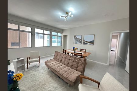 Sala de apartamento para alugar com 3 quartos, 103m² em Itararé, São Vicente