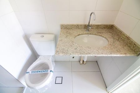Banheiro de kitnet/studio à venda com 1 quarto, 26m² em Cidade Monções, São Paulo