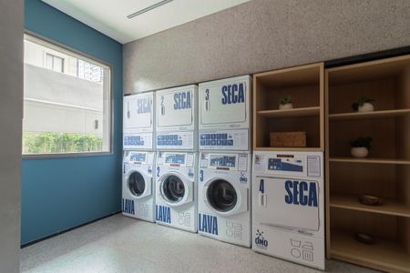 Studio para alugar com 24m², 1 quarto e sem vaga Studio para alugar com 24m², 1 quarto e sem vagaÁrea comum - Lavanderia