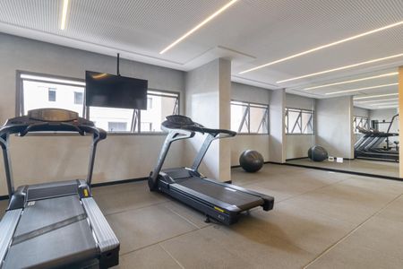 Studio para alugar com 24m², 1 quarto e sem vaga Studio para alugar com 24m², 1 quarto e sem vagaÁrea comum - Academia