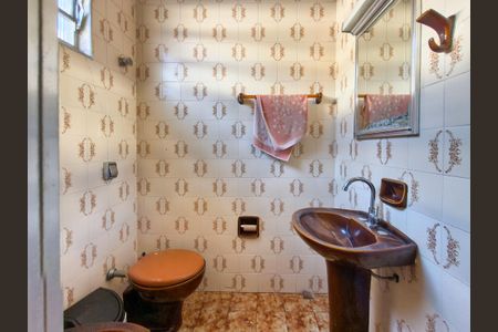 Banheiro social 2 de casa para alugar com 4 quartos, 160m² em Vila Caiçara, Praia Grande