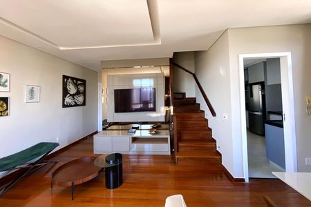 Sala de apartamento para alugar com 3 quartos, 115m² em Carmo, Belo Horizonte