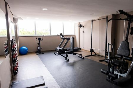 Área comum - Academia de apartamento para alugar com 1 quarto, 38m² em Parque Campolim, Sorocaba