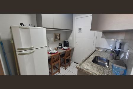 Cozinha de kitnet/studio para alugar com 1 quarto, 22m² em Iguatemi, Ribeirão Preto