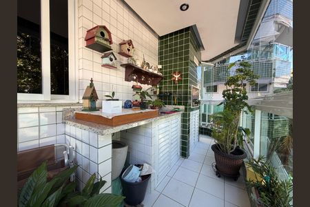 Sala - Varanda  de apartamento para alugar com 3 quartos, 110m² em Jacarepaguá, Rio de Janeiro