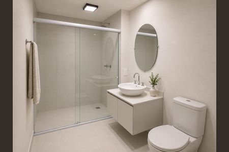 Banheiro de kitnet/studio à venda com 1 quarto, 25m² em Vila Aricanduva, São Paulo