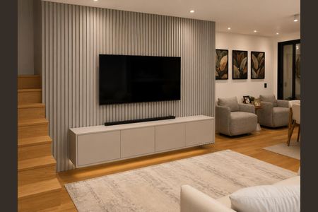 Sala de casa de condomínio para alugar com 3 quartos, 155m² em Alphaville, Santana de Parnaíba