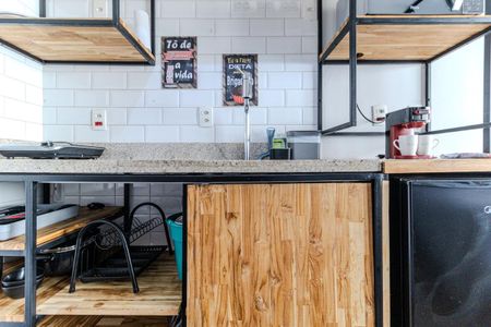 Studio para alugar com 20m², 1 quarto e 1 vaga Studio para alugar com 20m², 1 quarto e 1 vagaCozinha