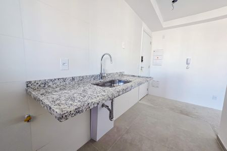 Cozinha de apartamento à venda com 2 quartos, 59m² em Jardim, Santo André