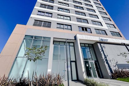 Fachada com Plaquinha de kitnet/studio para alugar com 1 quarto, 25m² em Penha de França, São Paulo